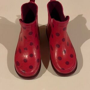 Cat & Jack Red Polka Dot Kids Boots